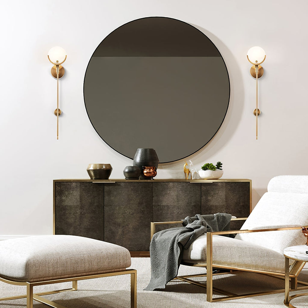 Bravi Brass Sconce Alabaster | ventumra