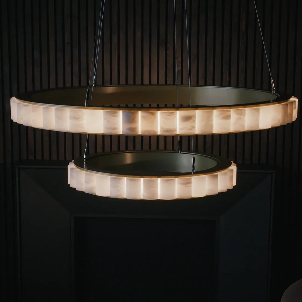 Sifuvyh Postmodern Luxury Stainless Alabaster Chandelier | ventumra