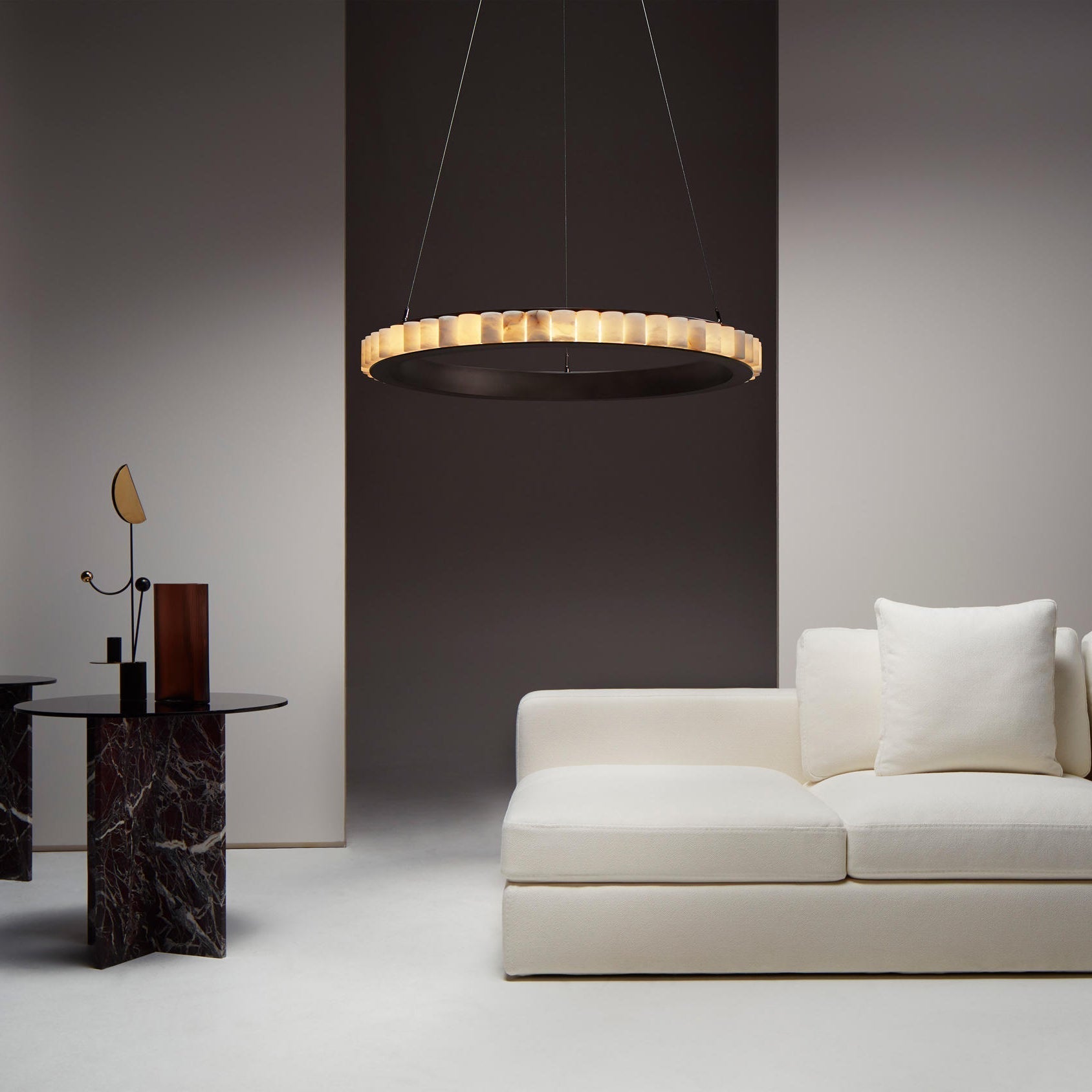 Sifuvyh Postmodern Luxury Stainless Alabaster Chandelier | ventumra