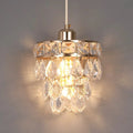 Lyra Crystal Pendant Light with Two-Tier Glass Prisms