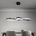 NoirArc Bow LED Pendant Light in Black Modern Fixture