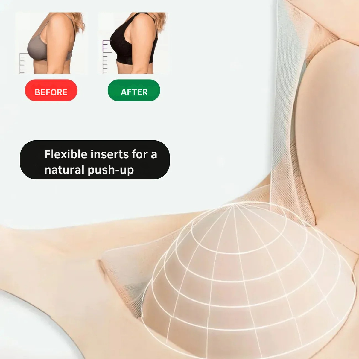 Invisible Comfort Bra — Gentle Support, Natural Push-Up, Wireless