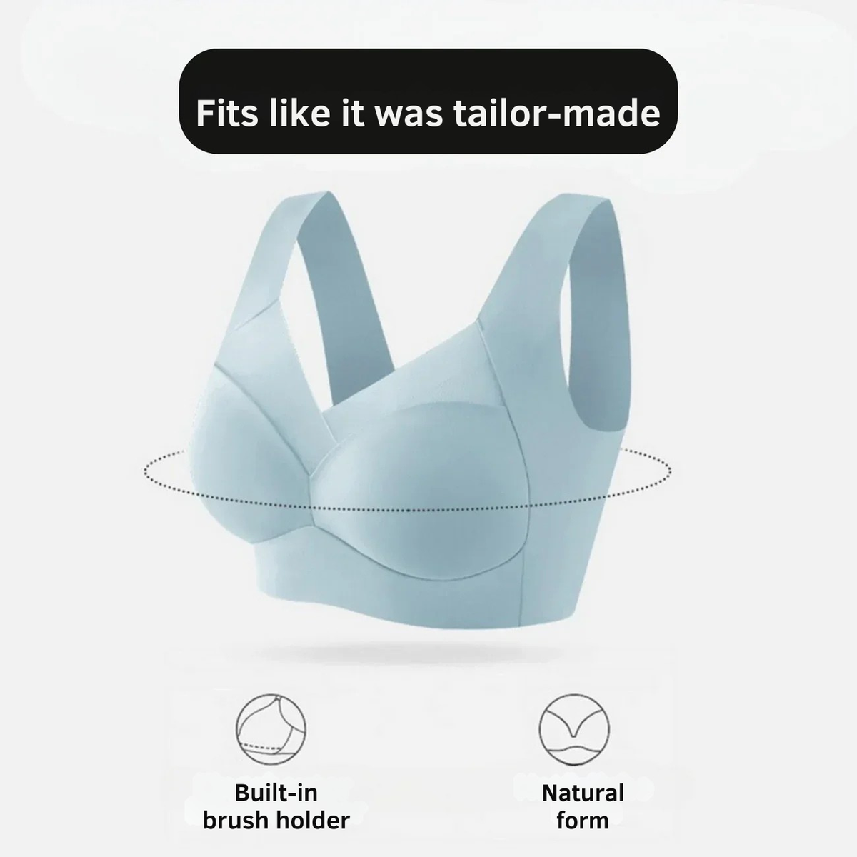 Invisible Comfort Bra — Gentle Support, Natural Push-Up, Wireless