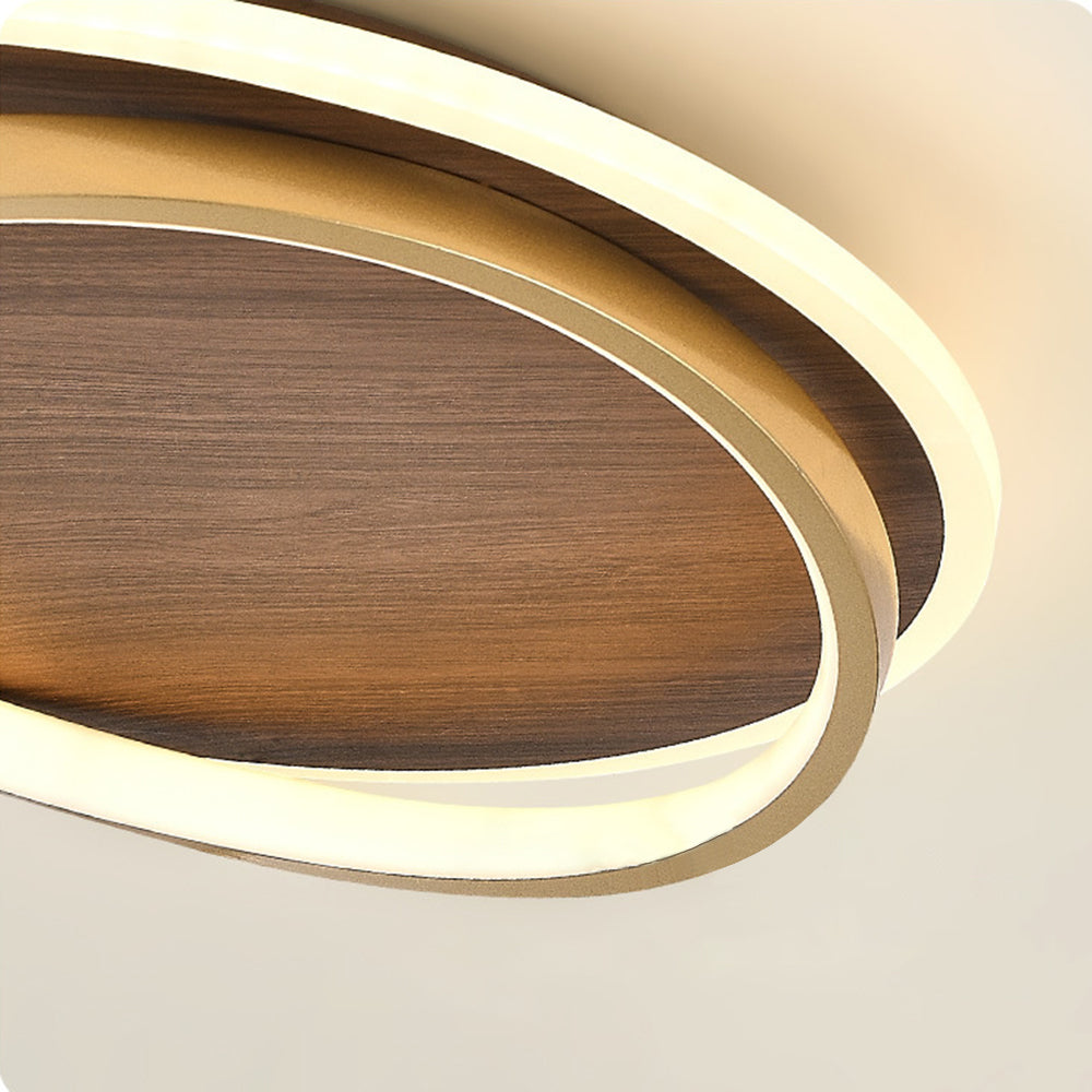 Arisha Modern Rund Dimmable Ceiling Light Gold Metal Bedroom | ventumra