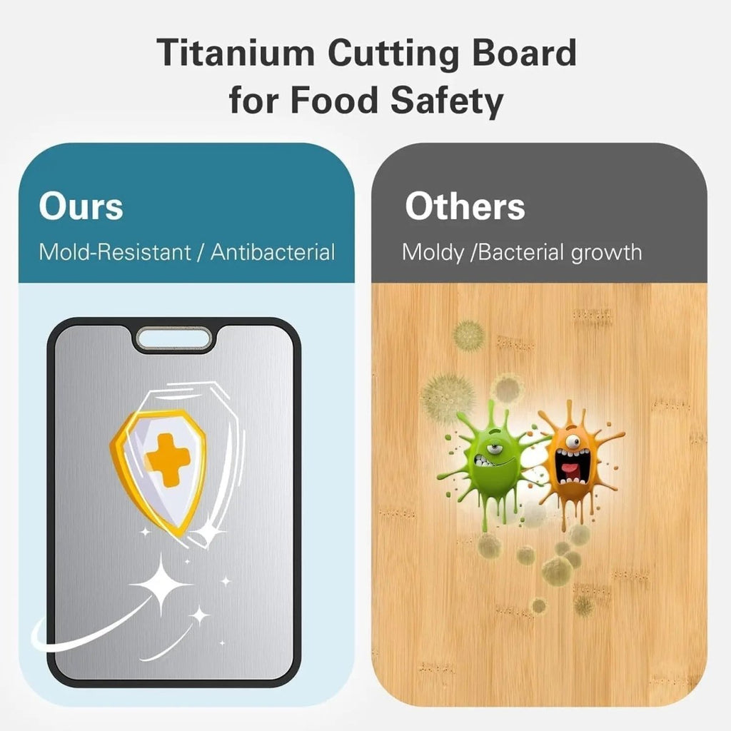 ApexForge Titan Double Sided Cutting Board — Non-Slip Textured Base