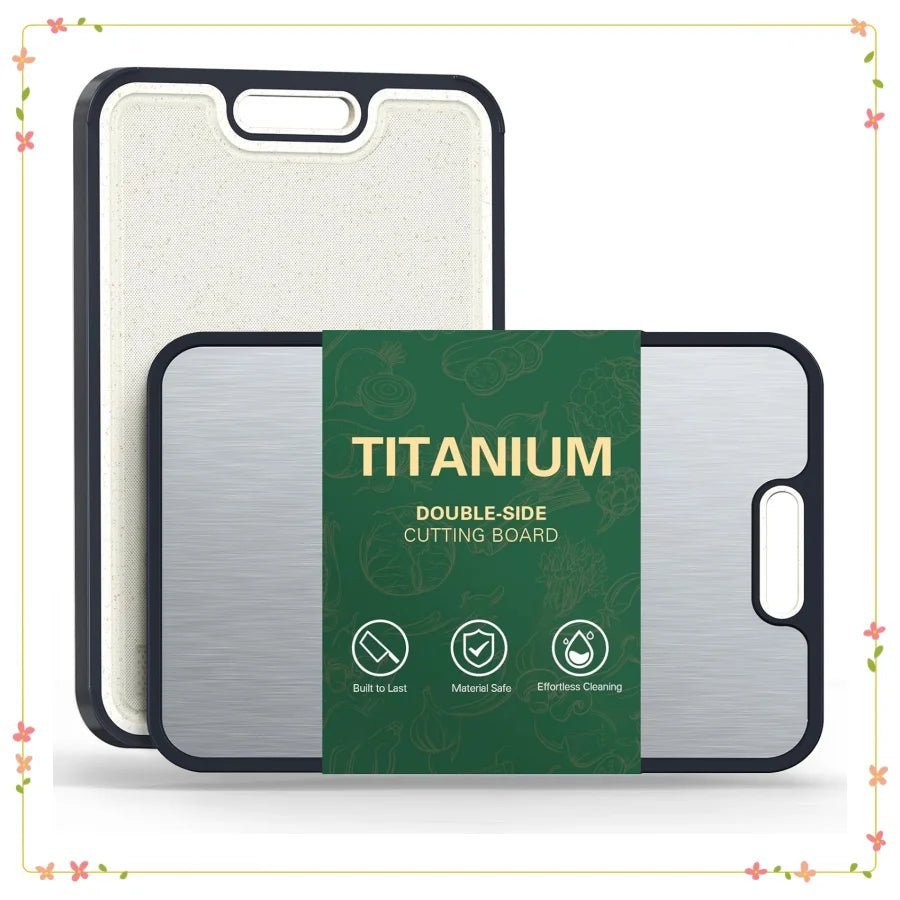 ApexForge Titan Double Sided Cutting Board — Non-Slip Textured Base
