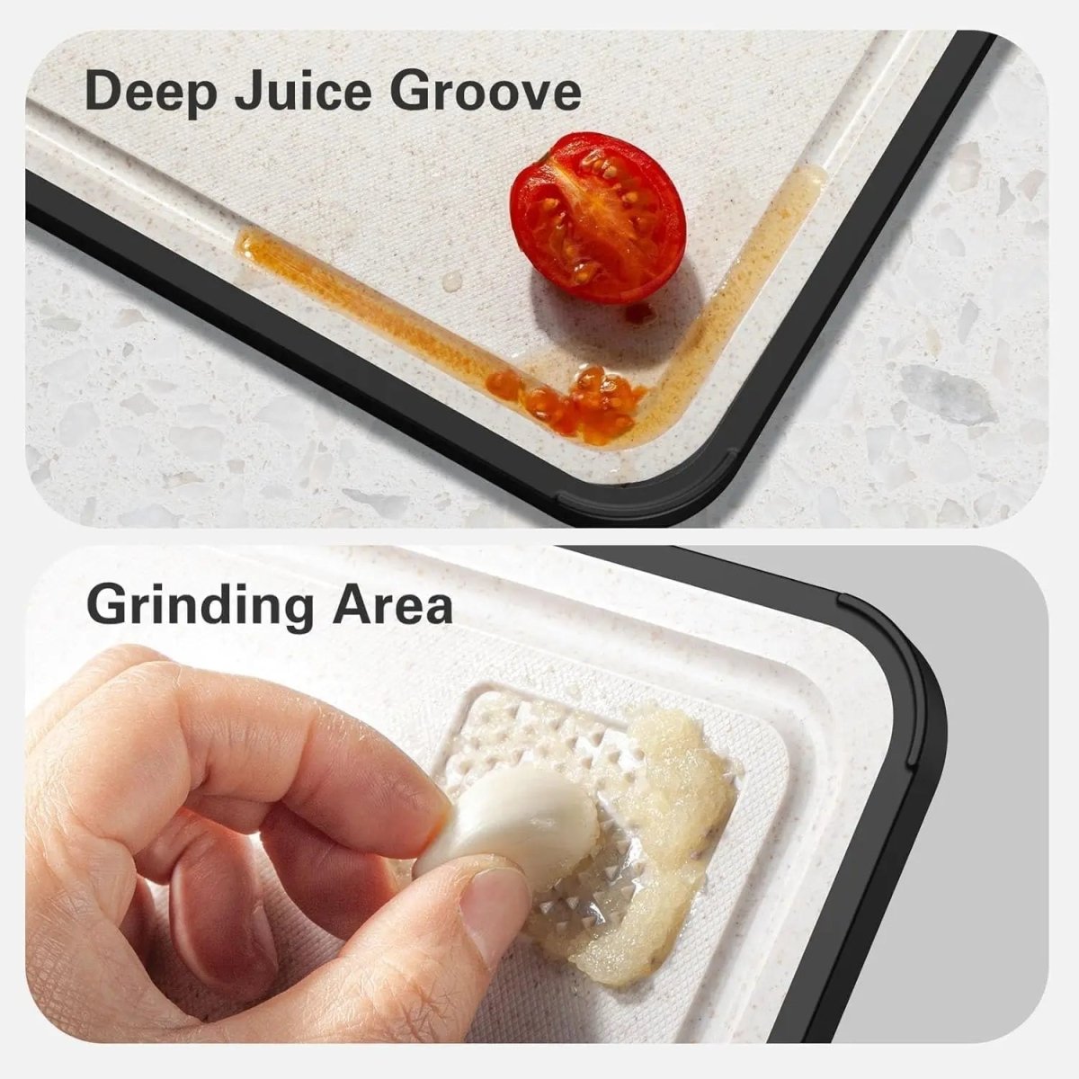 ApexForge Titan Double Sided Cutting Board — Non-Slip Textured Base