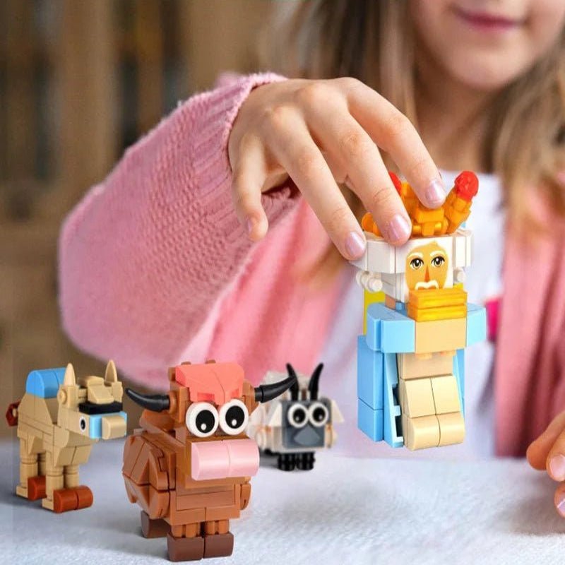 ArtisanJoy 24-Block Nativity Advent Calendar Build Set