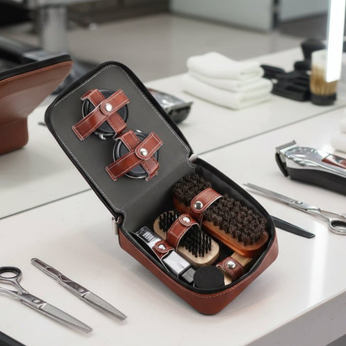 Set premium da 9 pezzi per la cura delle scarpe in pelle resistente Aurelium LeatherCare