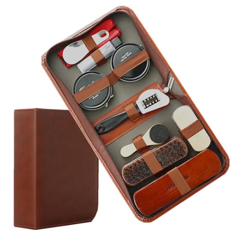 Set premium da 9 pezzi per la cura delle scarpe in pelle resistente Aurelium LeatherCare