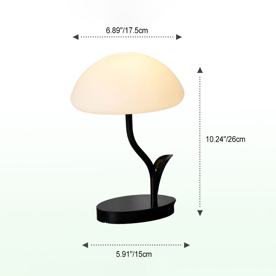 LumaNova USB Night Light Dimmable Mushroom Table Lamp