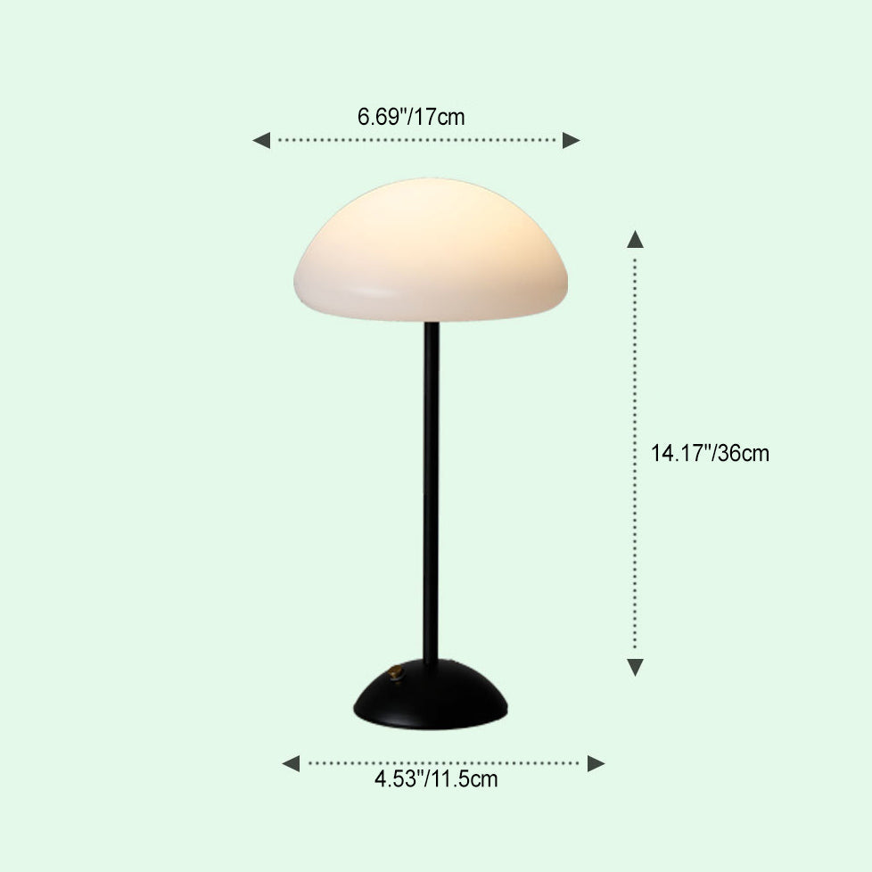 LumaNova USB Night Light Dimmable Mushroom Table Lamp