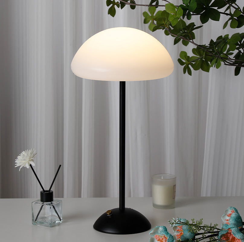 LumaNova USB Night Light Dimmable Mushroom Table Lamp