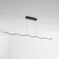 Arisha Wave Linear Pendant Light, Black/White - Neutralighting