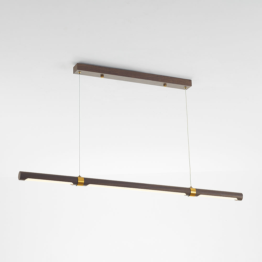 Muto Modern Minimalist Pendant Light, Metal Water Transfer Wood | ventumra