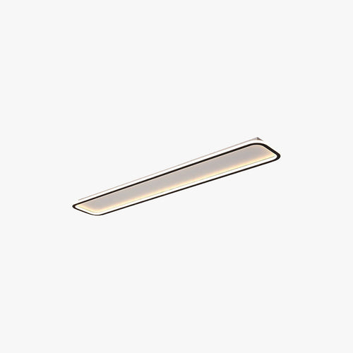 Arisha Minimalist Flush Mount Black Frame Rectangular Ceiling Light - Neutralighting