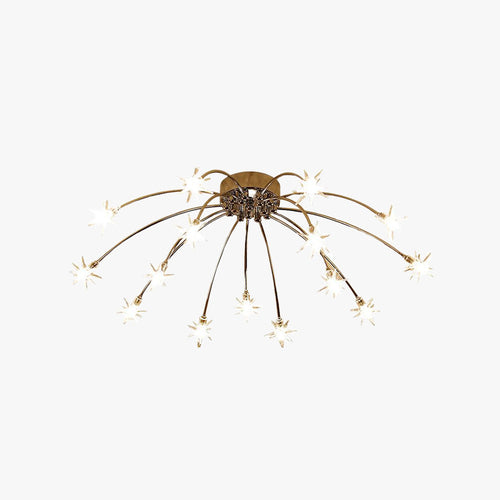 Arisha Art Deco Starry Flush Mount Ceiling Light - Neutralighting