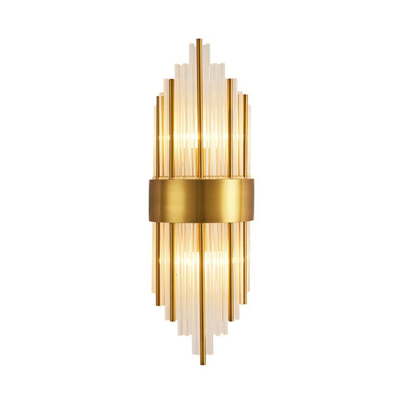 Kristy Luxury Gold Crystal Bedroom Bedside Wall Lamp | ventumra