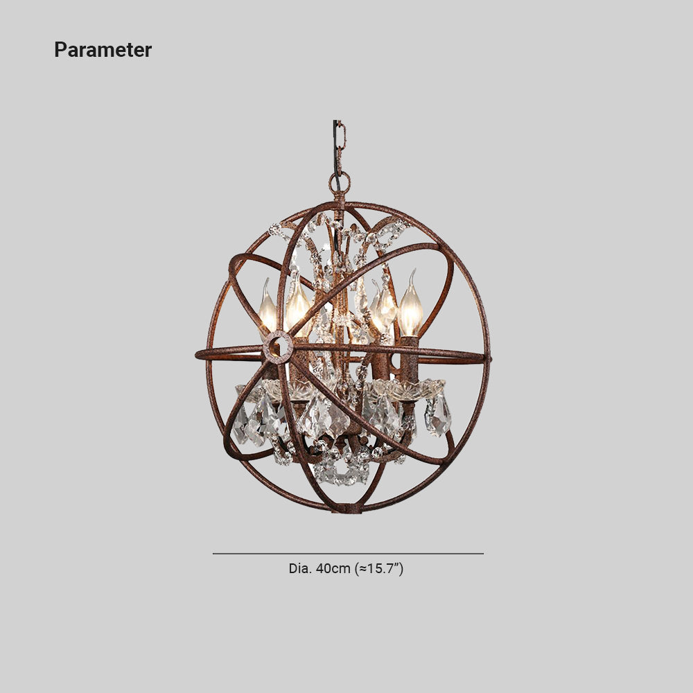 Kristy Rustic Vintage Candle Metal Pendant Light Black/Rust Bedroom | ventumra