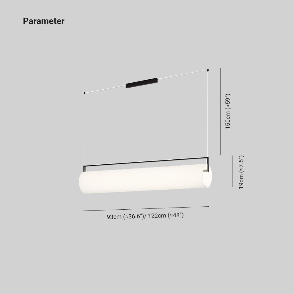 Arisha Desinger Cylindrical Shape Linear Pendant Light | ventumra