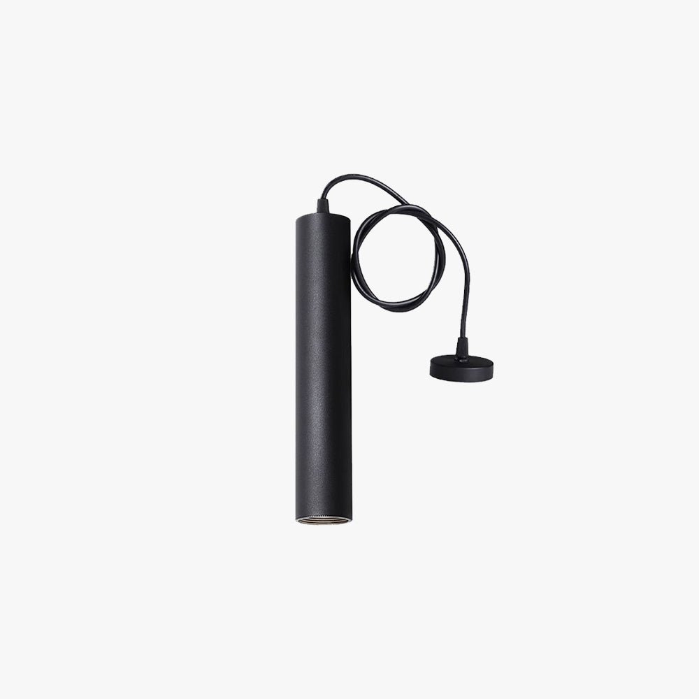Yore Modern Cylinder Shape Linear Pendant Light Black Metal - Neutralighting