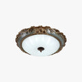 Tiffany Flush Mount Ceiling Light, Brass/Resin - Neutralighting