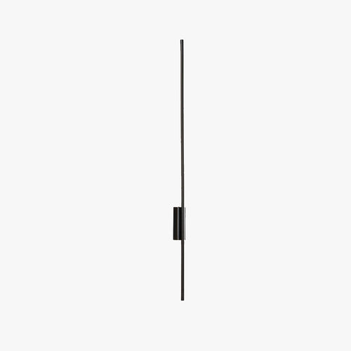 Arisha Modern Linear Metal&Acrylic Bedroom Wall Lamp, Black/Brass - Neutralighting