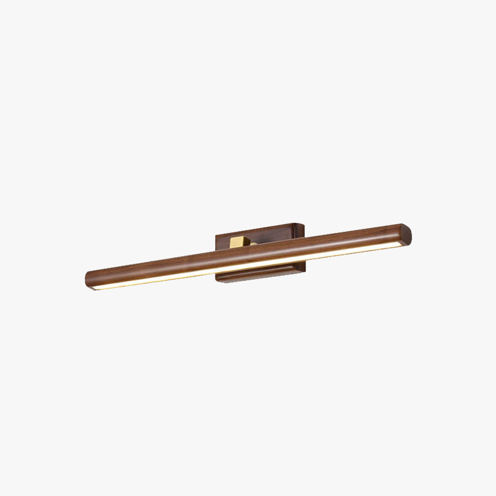 Muto Vanity Rotatable Mirror Front Vanity Wall Lamp, Wood - Neutralighting