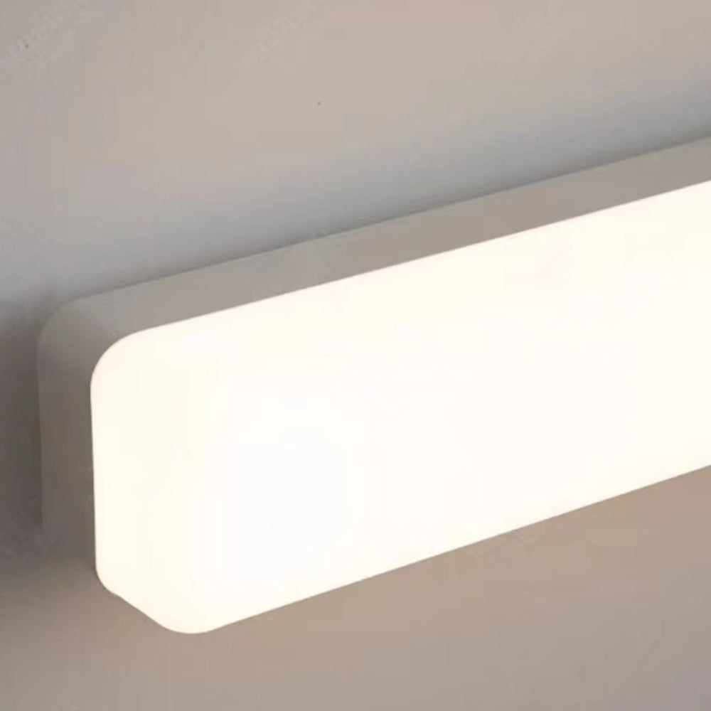 Arisha Simple White Bar Mirror Front Vanity Wall Lamp | ventumra