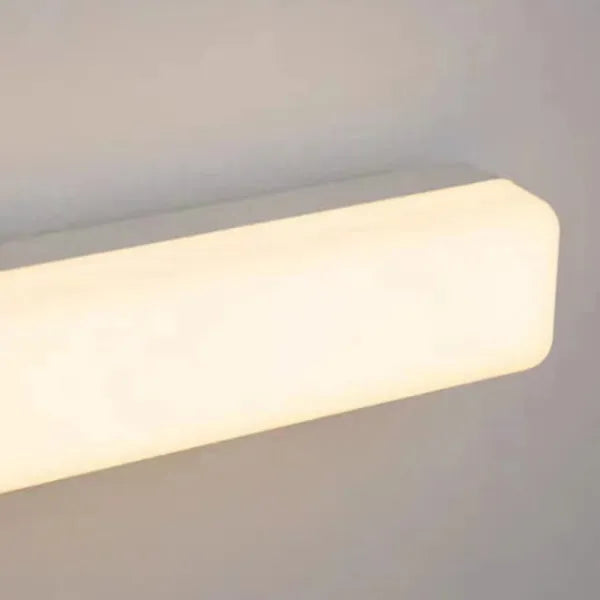 Arisha Simple White Bar Mirror Front Vanity Wall Lamp | ventumra