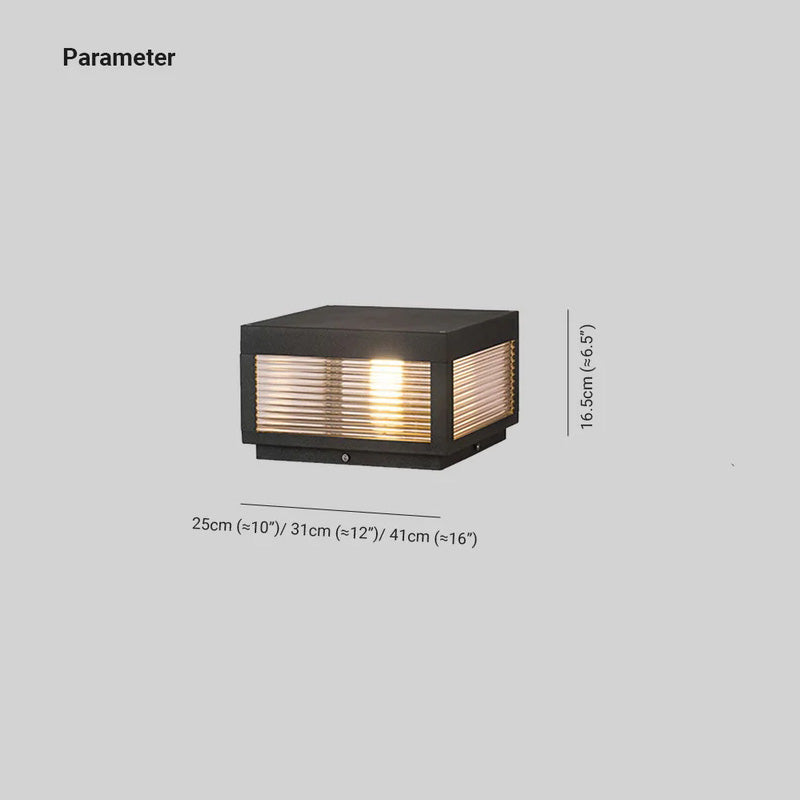 Vetra Vintage Metal LED Outdoor Light Post | ventumra