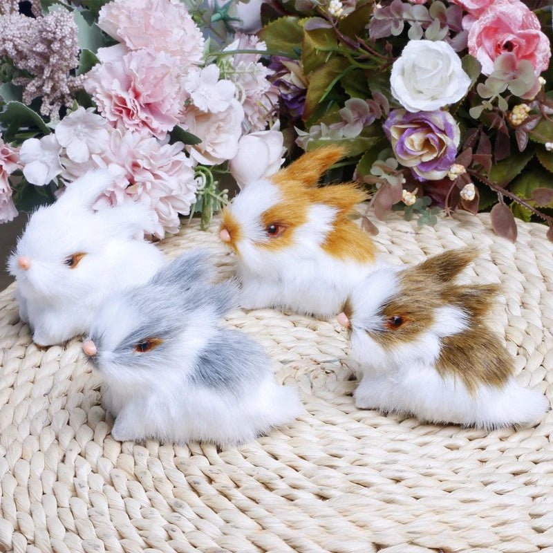 Zestaw rzeźb wielkanocnych króliczków Aurora — 4 figurki o różnych sylwetkach