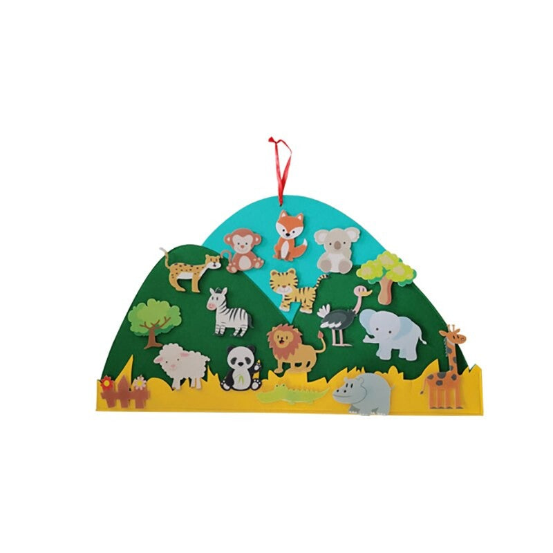 Interactive Felt Animal Decoration for Children — Creative Play