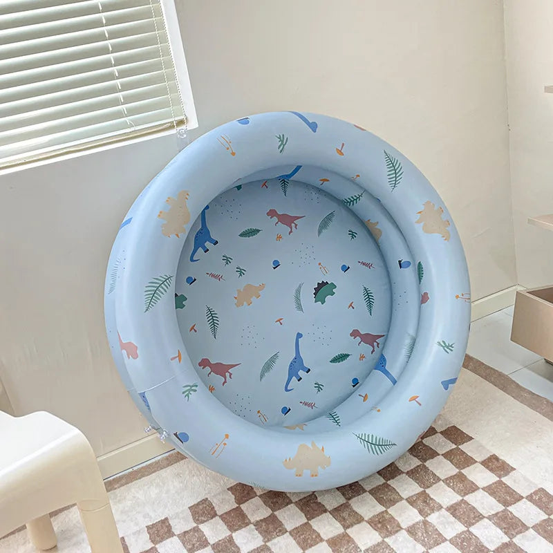 Aufblasbares Babyplanschbecken-Set — Ozeanbälle, sommerlicher Badespaß