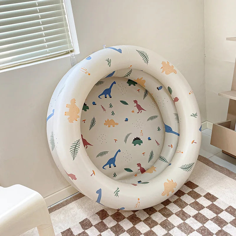 Aufblasbares Babyplanschbecken-Set — Ozeanbälle, sommerlicher Badespaß