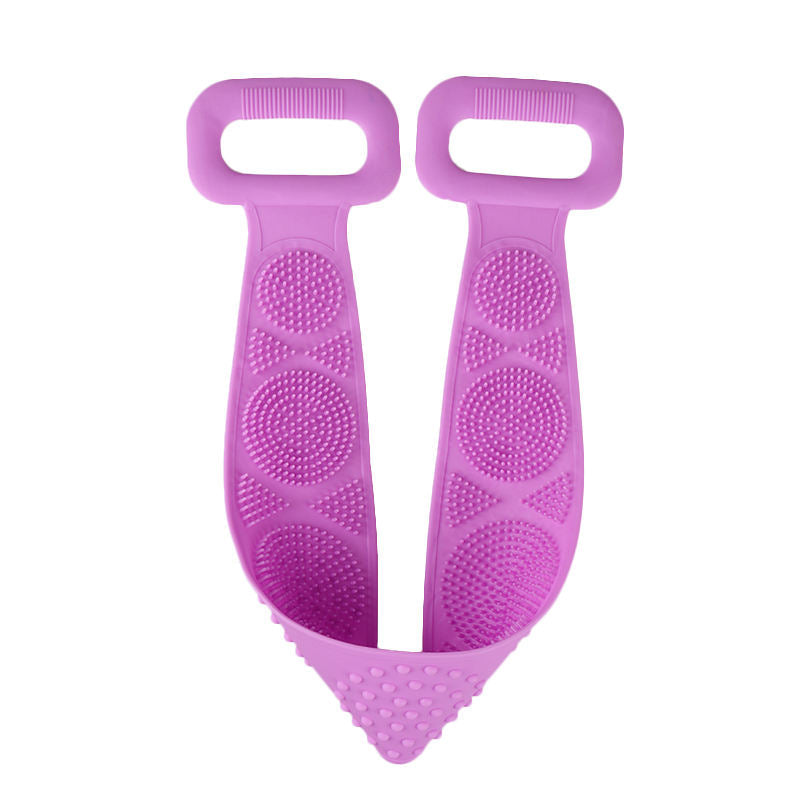 Long-Handle Back Brush — Deep Cleansing Massage Scrubber