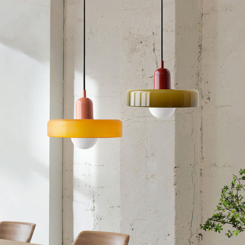 Aeronis Glass Pendant Light With Gloss White Finish For Modern Interiors