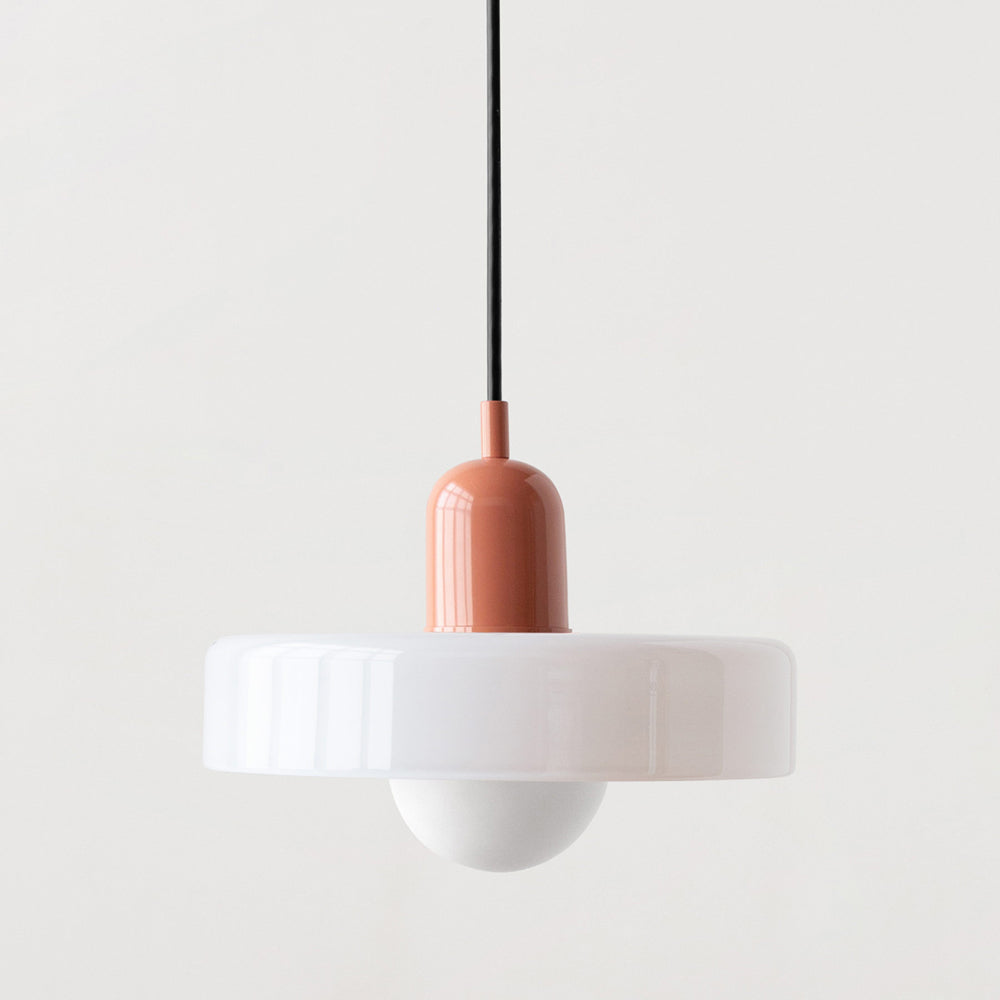 Aeronis Glass Pendant Light With Gloss White Finish For Modern Interiors