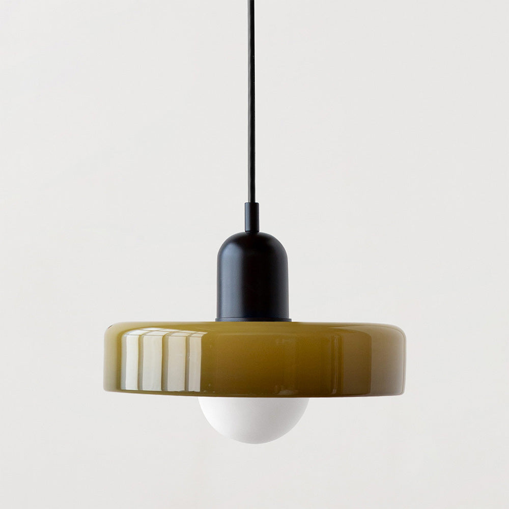 Aeronis Glass Pendant Light With Gloss White Finish For Modern Interiors