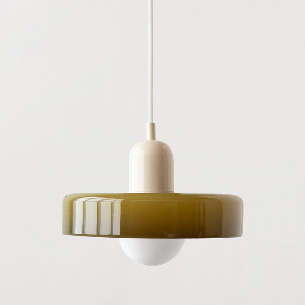 Aeronis Glass Pendant Light With Gloss White Finish For Modern Interiors