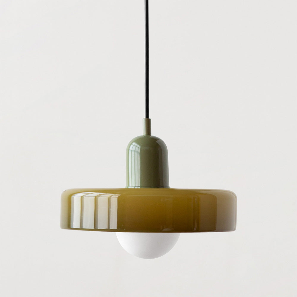 Aeronis Glass Pendant Light With Gloss White Finish For Modern Interiors