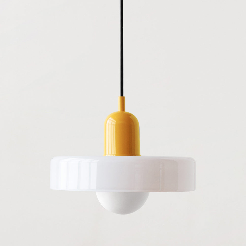 Aeronis Glass Pendant Light With Gloss White Finish For Modern Interiors