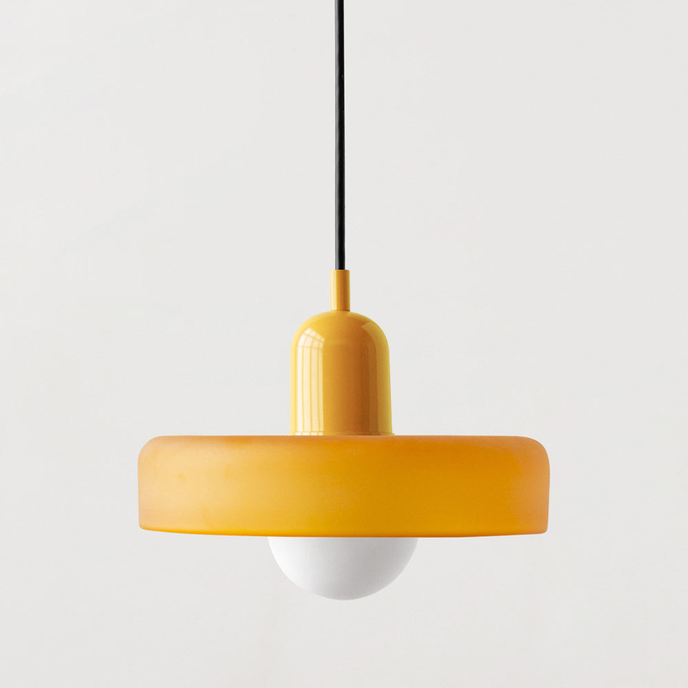 Aeronis Glass Pendant Light With Gloss White Finish For Modern Interiors