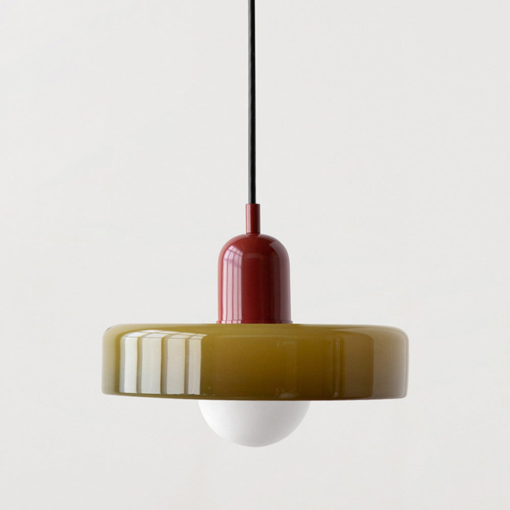 Aeronis Glass Pendant Light With Gloss White Finish For Modern Interiors