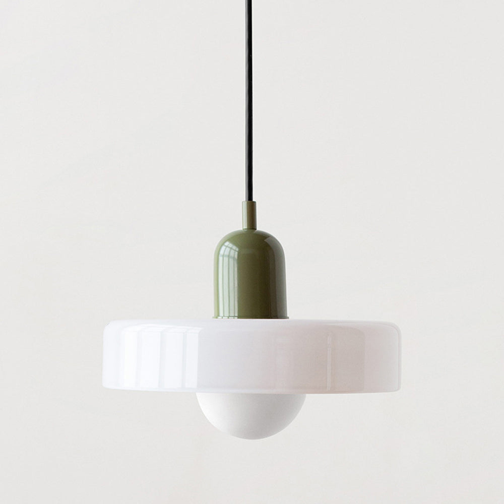 Aeronis Glass Pendant Light With Gloss White Finish For Modern Interiors