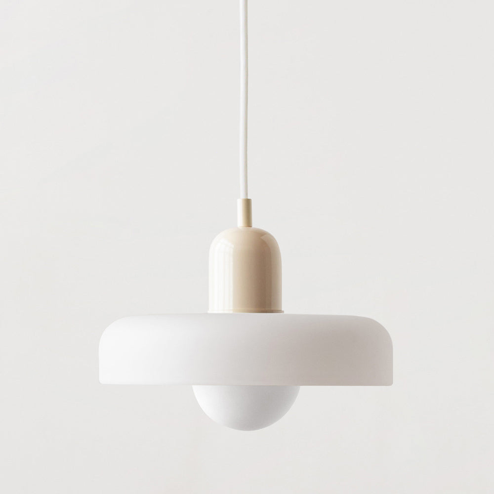 Aeronis Glass Pendant Light With Gloss White Finish For Modern Interiors