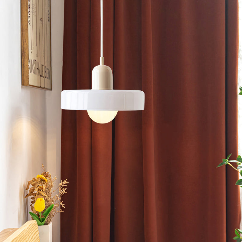 Aeronis Glass Pendant Light With Gloss White Finish For Modern Interiors