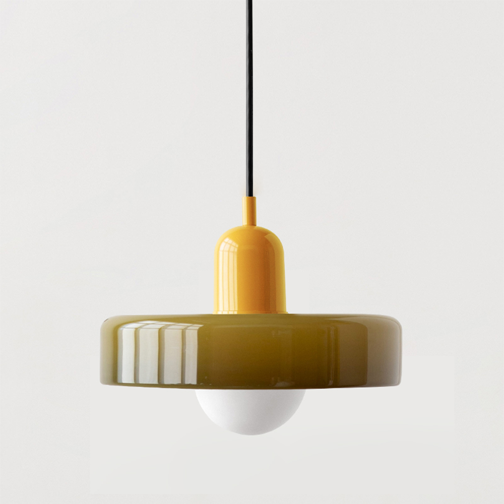 Aeronis Glass Pendant Light With Gloss White Finish For Modern Interiors
