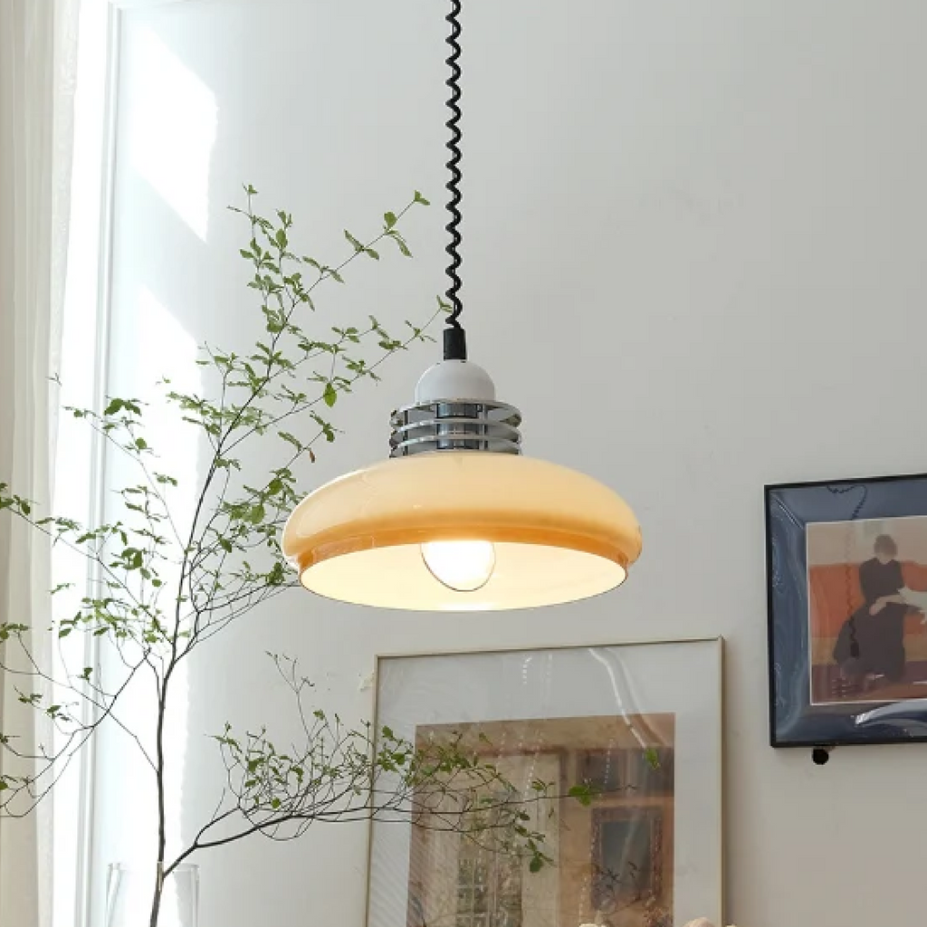 NovaGlass Bauhaus Pendant Light with Adjustable Suspension