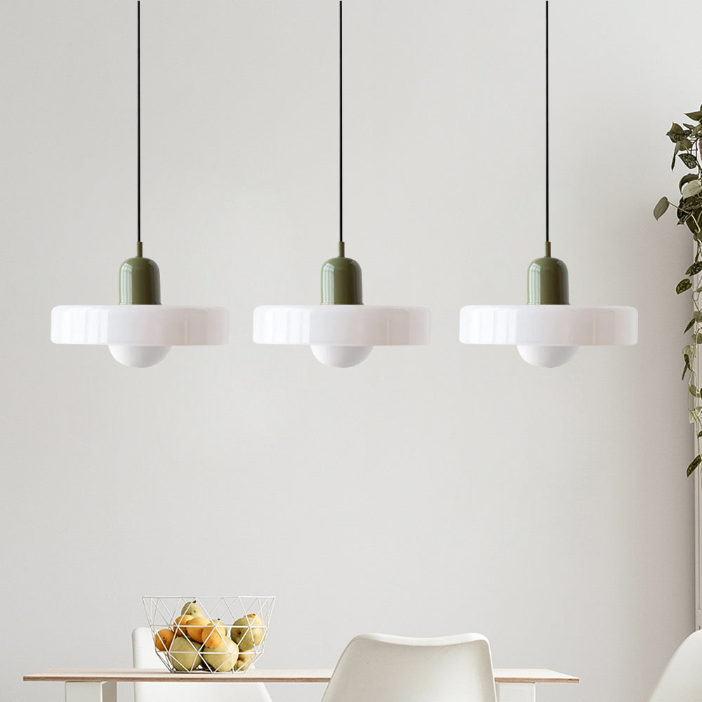 Astra Glass Pendant Light in Bauhaus Style for Kitchen